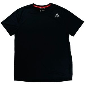 Reebok Crossfit Black Performance T Shirt Size Large EUC Logo on Shoulder